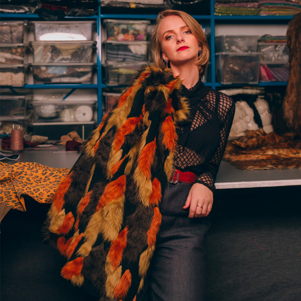 Tissu Fourrure Éco - Animalier, Ebano