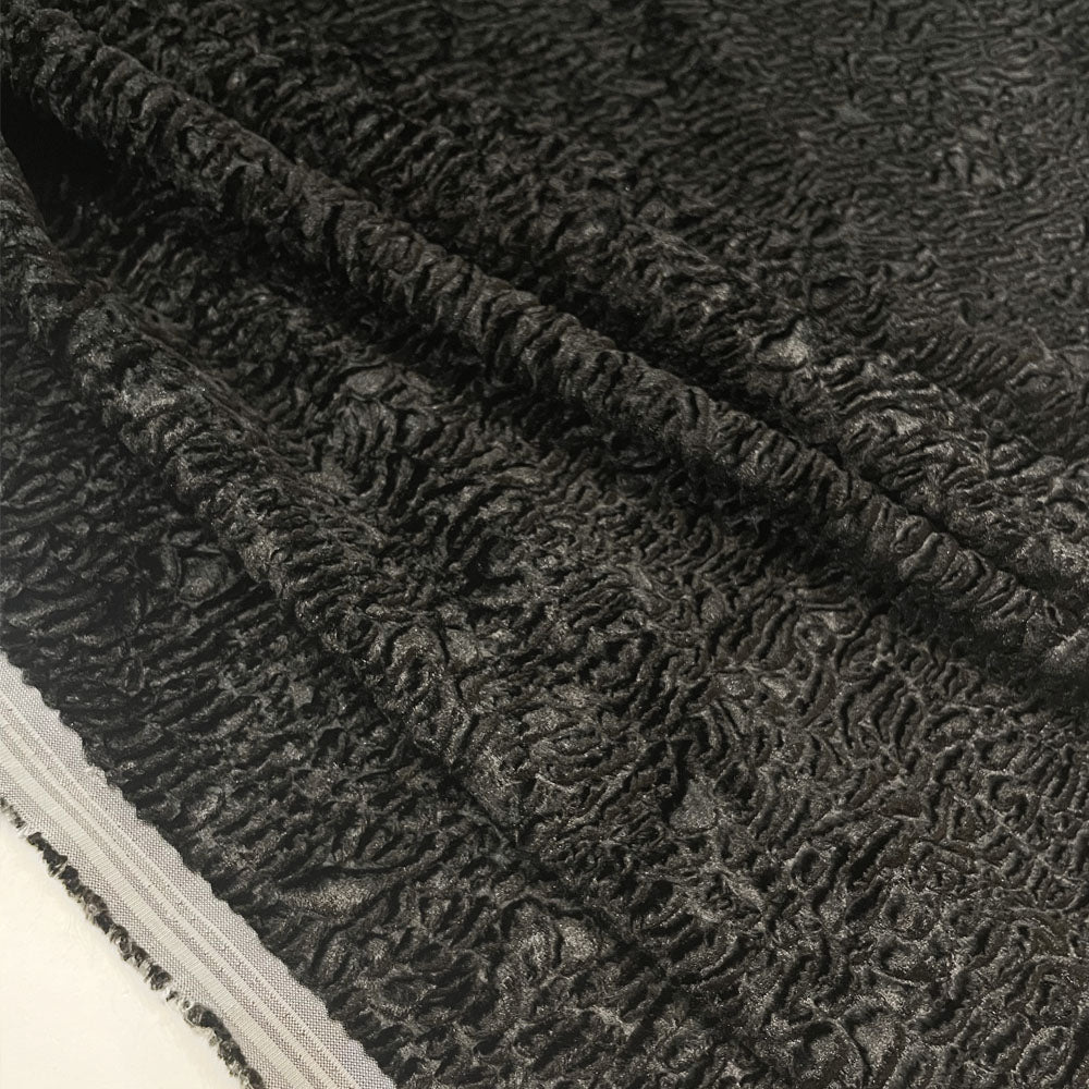 Eco fur, Astrakan - Black, Persiano