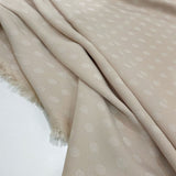 Tissu Crêpe, Viscose - Pois Nude, Orazio