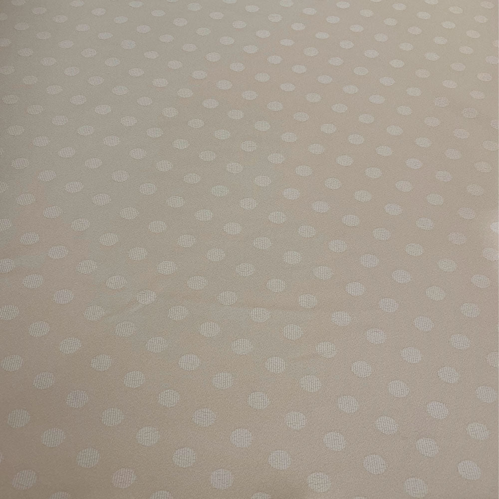 Tissu Crêpe, Viscose - Pois Nude, Orazio