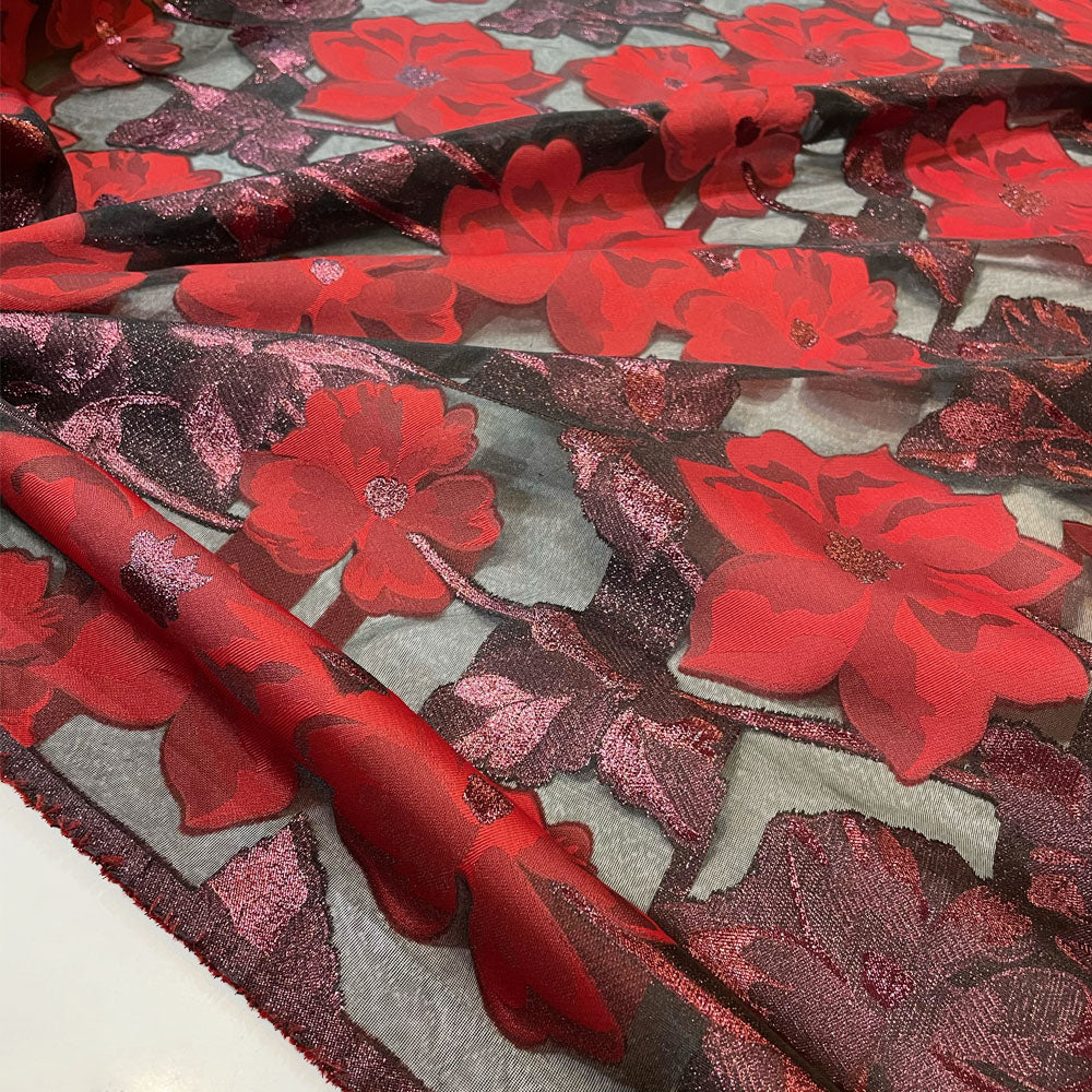 Tissu Organza Floral - Floral, Renetta