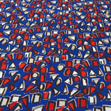 Detail of Twill Polyester fabric with Geometric patterns, to order now on en.tessuti.fr