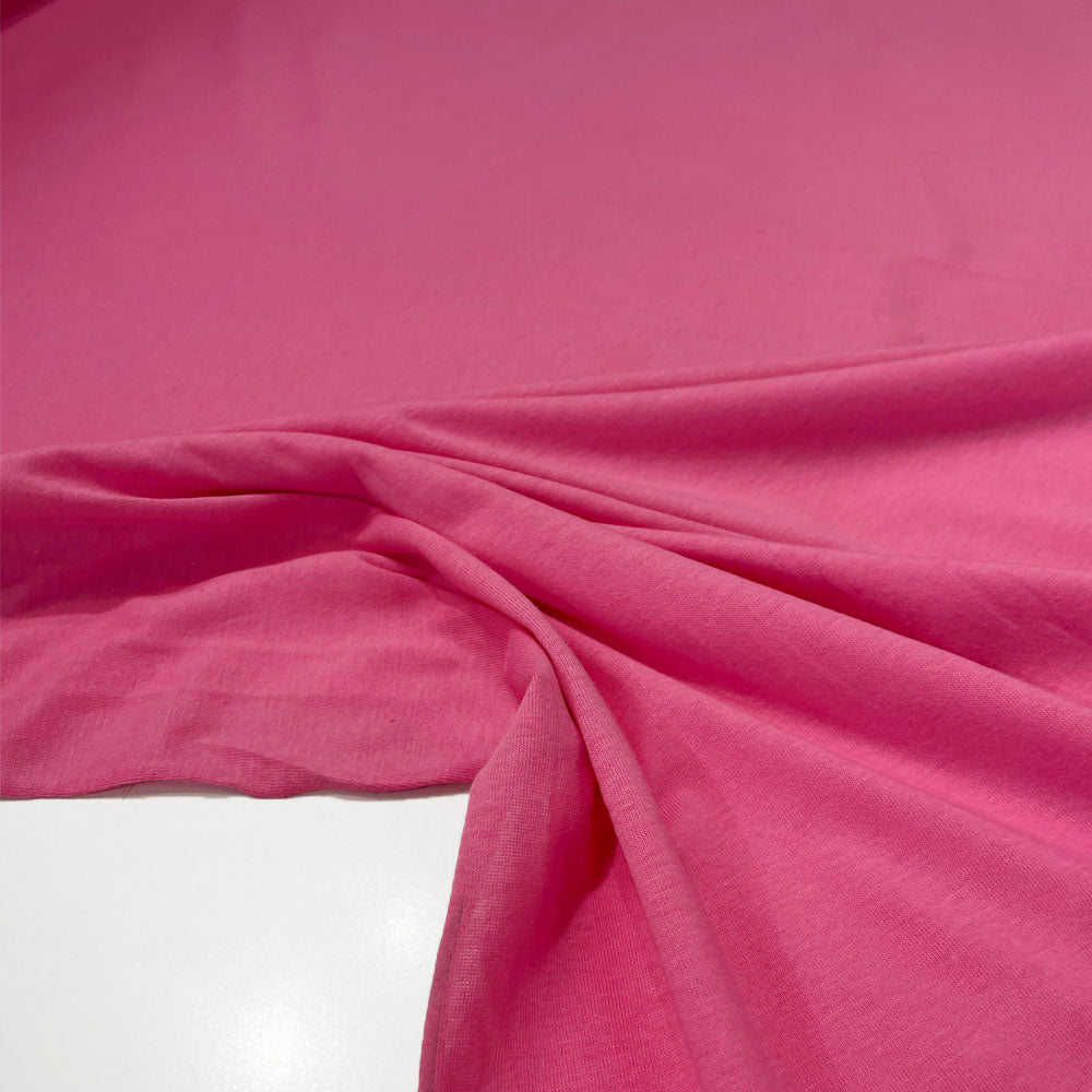 Tissu Jersey, coton BIO - Rose, Alba