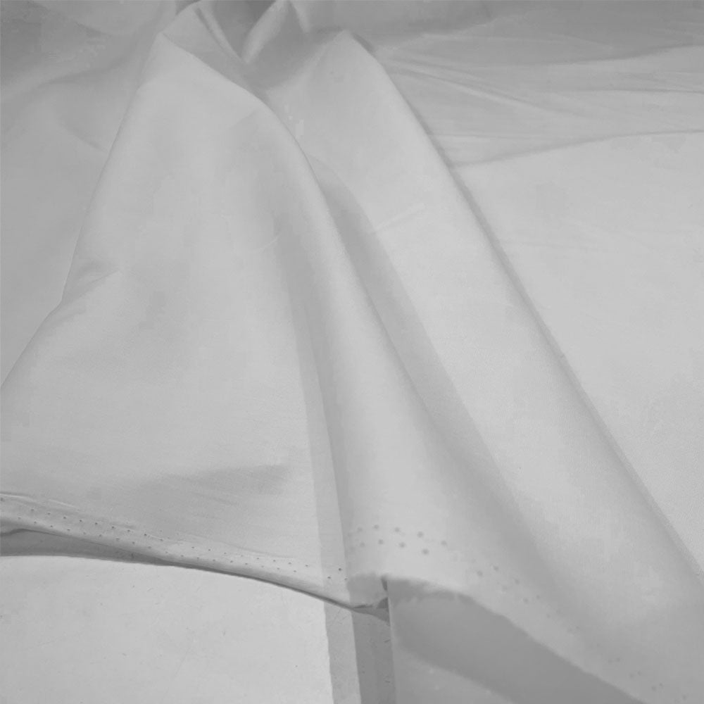 Tissu Popeline, Coton - Blanc naturel, Amelia