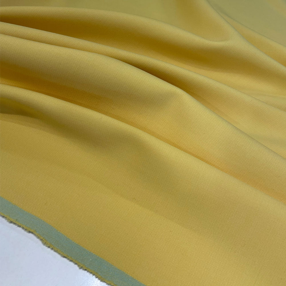Tissu Double Sergé, viscose - Jaune, Rondine
