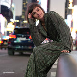 Tissu Plissé, mono-stretch - Métallisé, Milafoil