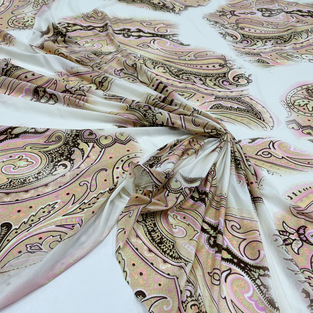 Tissu Jersey, Lycra Maillot Rayonne - Cachemire, Indiana