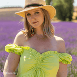 Tissu lin - Métallisé Vert, Ingri