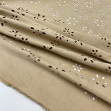 Tissu Simili Daim Dévoré - Floral, Agatha