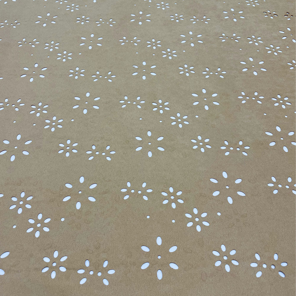 Tissu Simili Daim Dévoré - Floral, Agatha