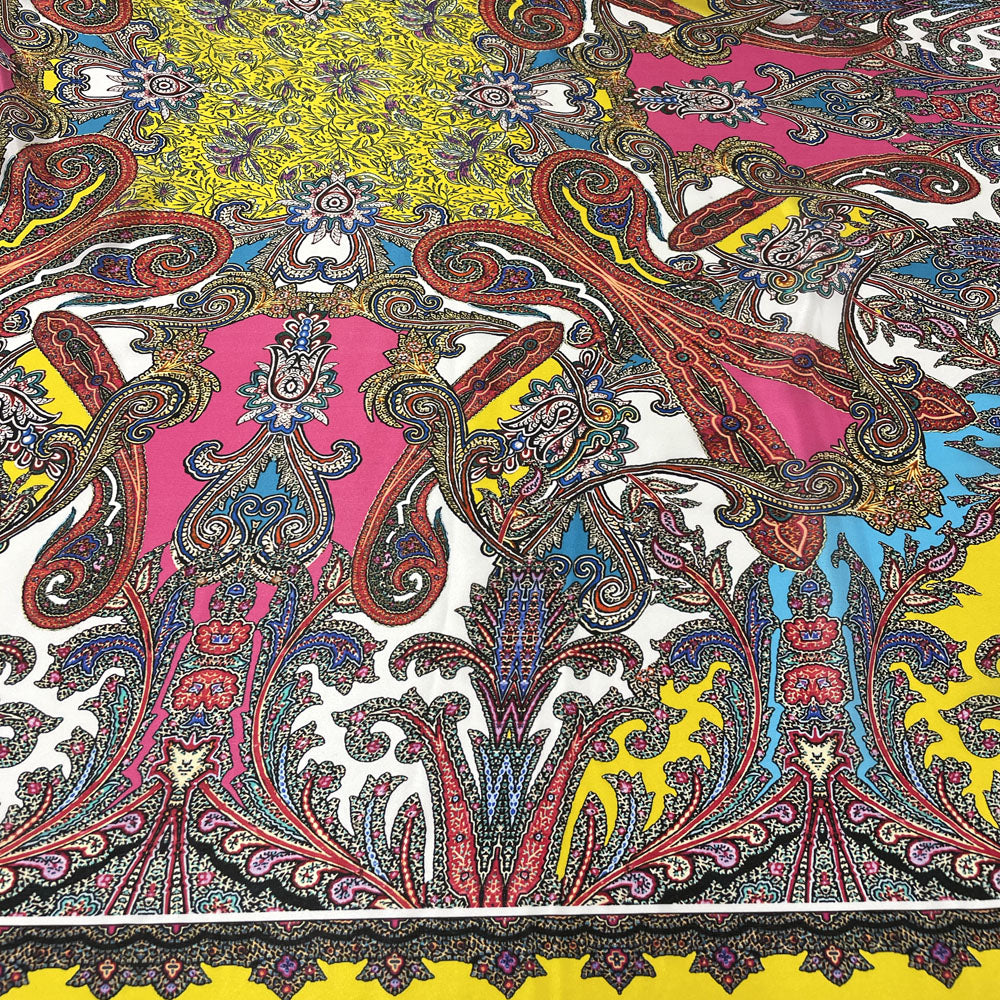 Tissu satin, soie - Cachemire, Clarissa