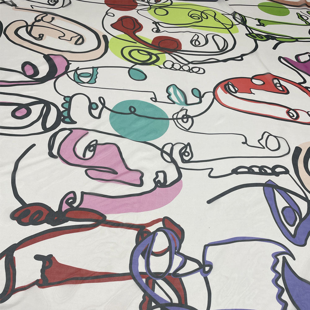 Tissu pongé, soie - Abstrait, Anonimo