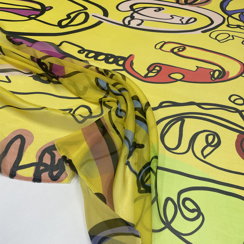 Tissu pongé, soie - Abstrait, Anonimo