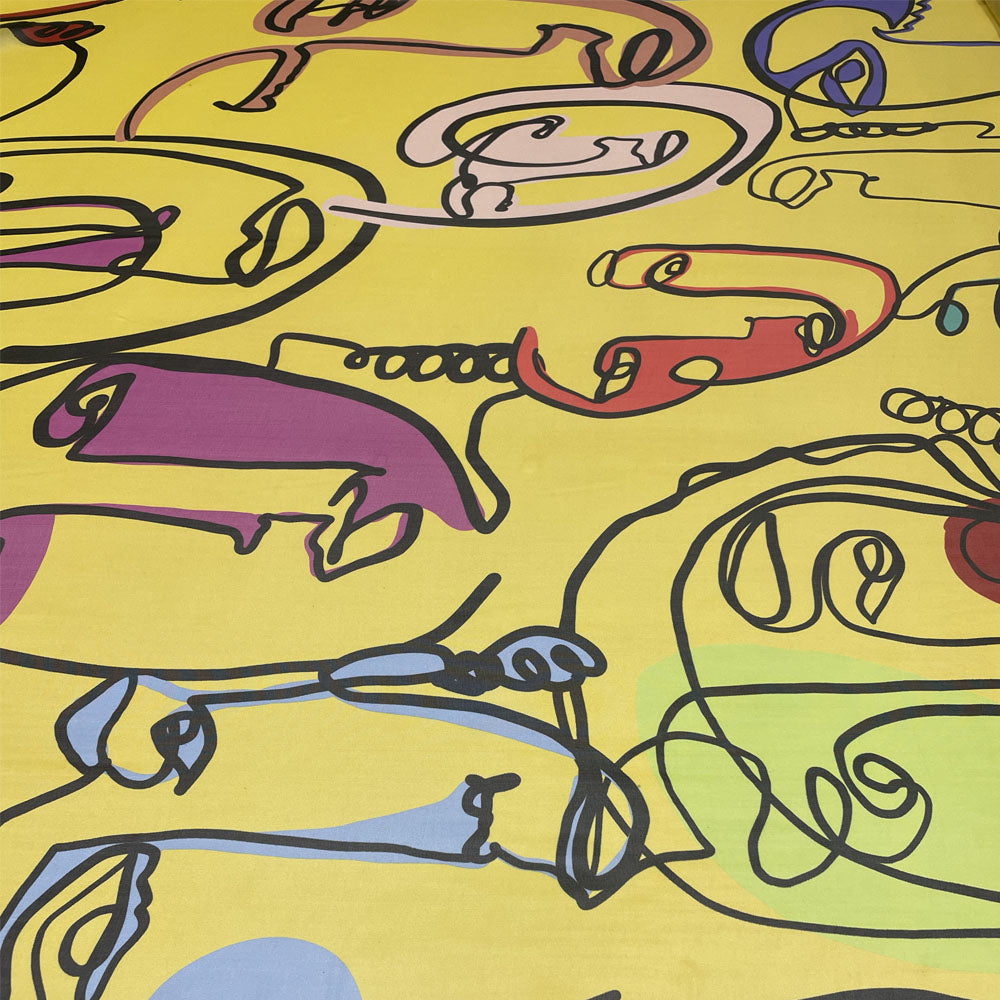 Tissu pongé, soie - Abstrait, Anonimo