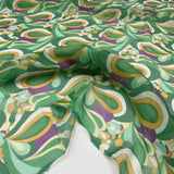 Tissu pongé, soie - Abstrait Géométrique, Lipari