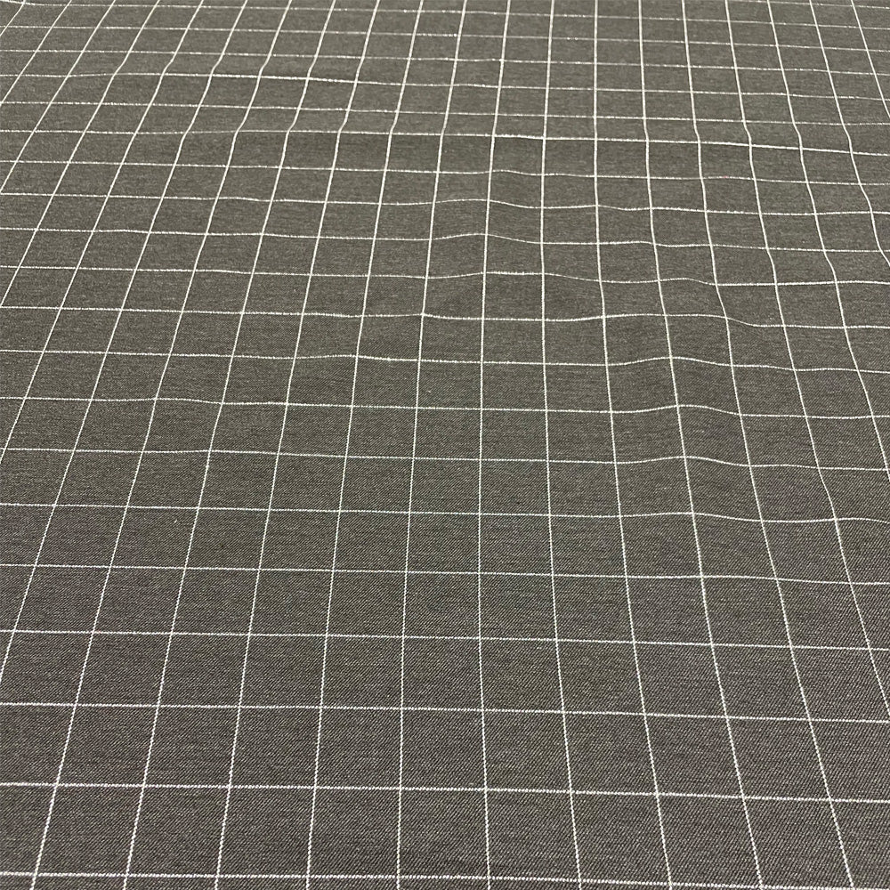 Tissu Tailleur, Viscose Stretch - Carreaux, Columbus