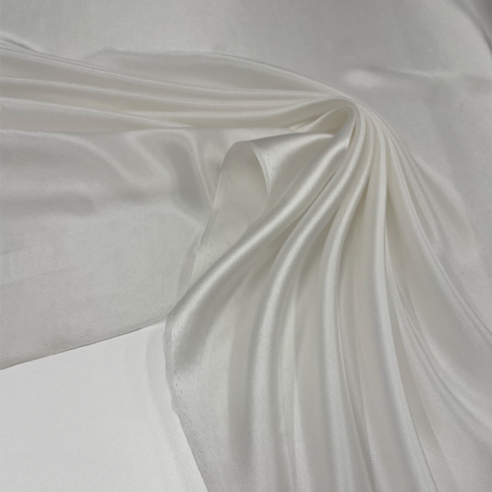 Tissu Charmeuse, Soie - Blanc naturel, Eleganza