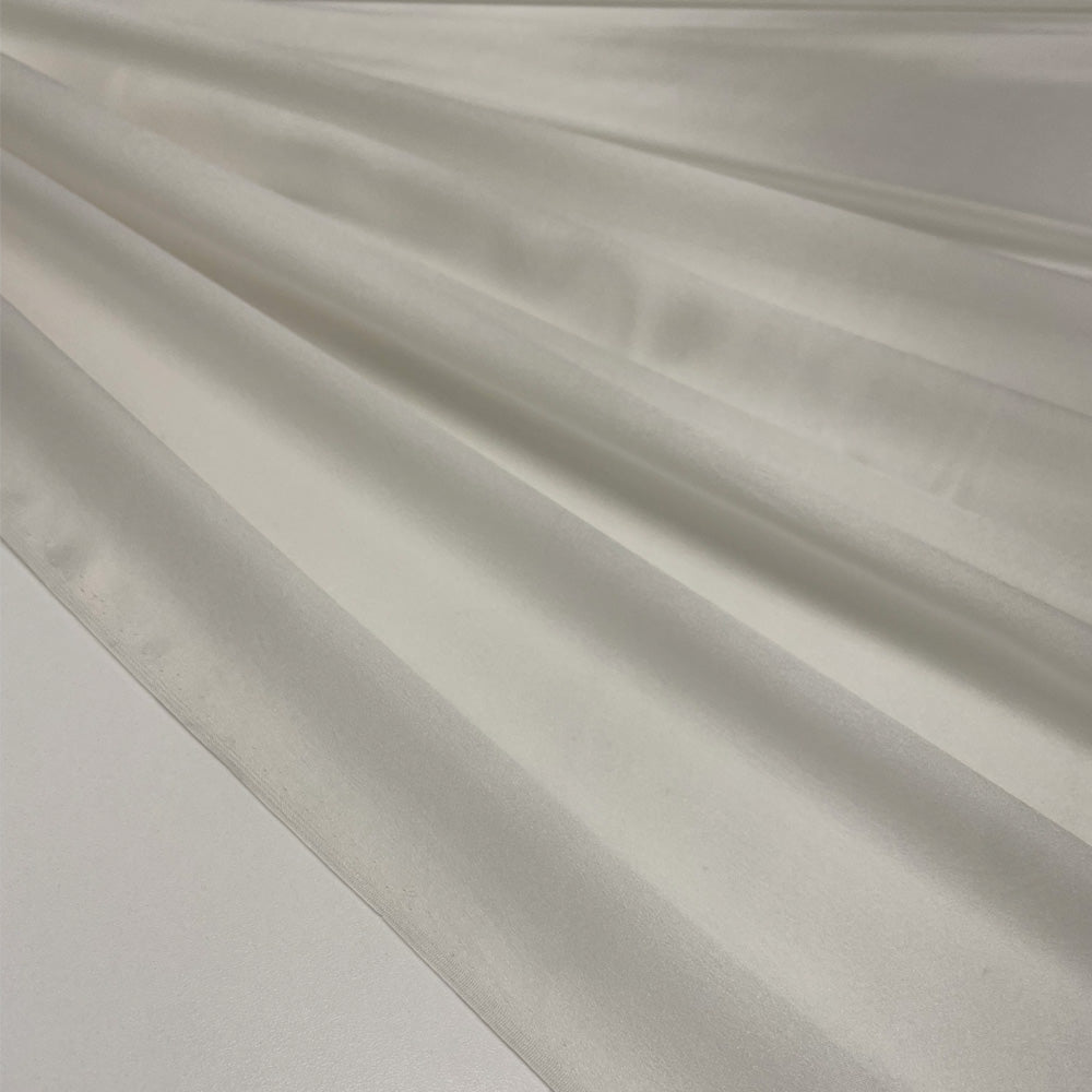 Tissu Charmeuse, Soie - Blanc naturel, Eleganza