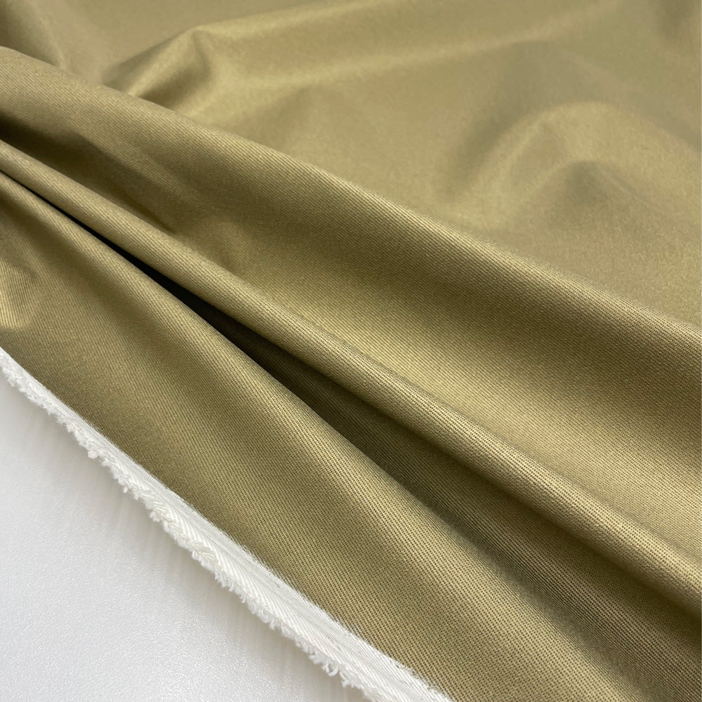 Tissu Denim Medium, Coton - Enduit Bronze, Carnegie