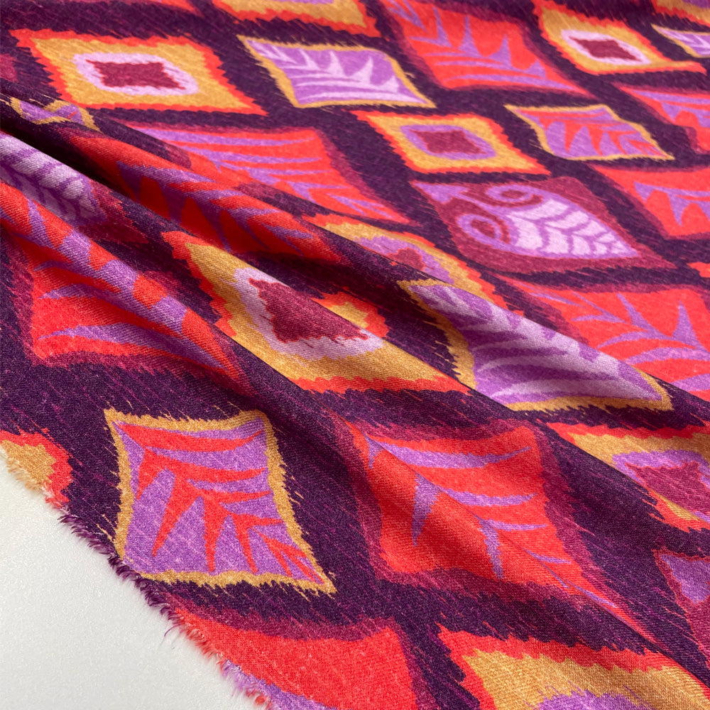 Tissu flanelle, Viscose - Abstrait, Acero