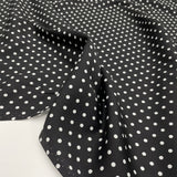 Twill fabric, Polyester - White dots, Daumesnil