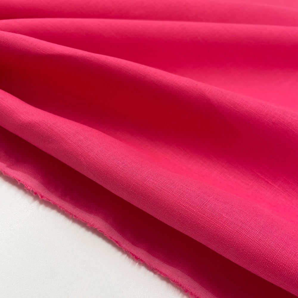 Tissu Toile, Lin - Rose bardot, Lilia