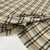 Tissu Stretch, Lin Viscose - Tartan, Abramo