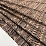 Tissu Maille Jersey - Rayé Marron, Beauregard