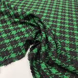 Tissu Tweed, Coton Viscose - Carreaux, Moderno