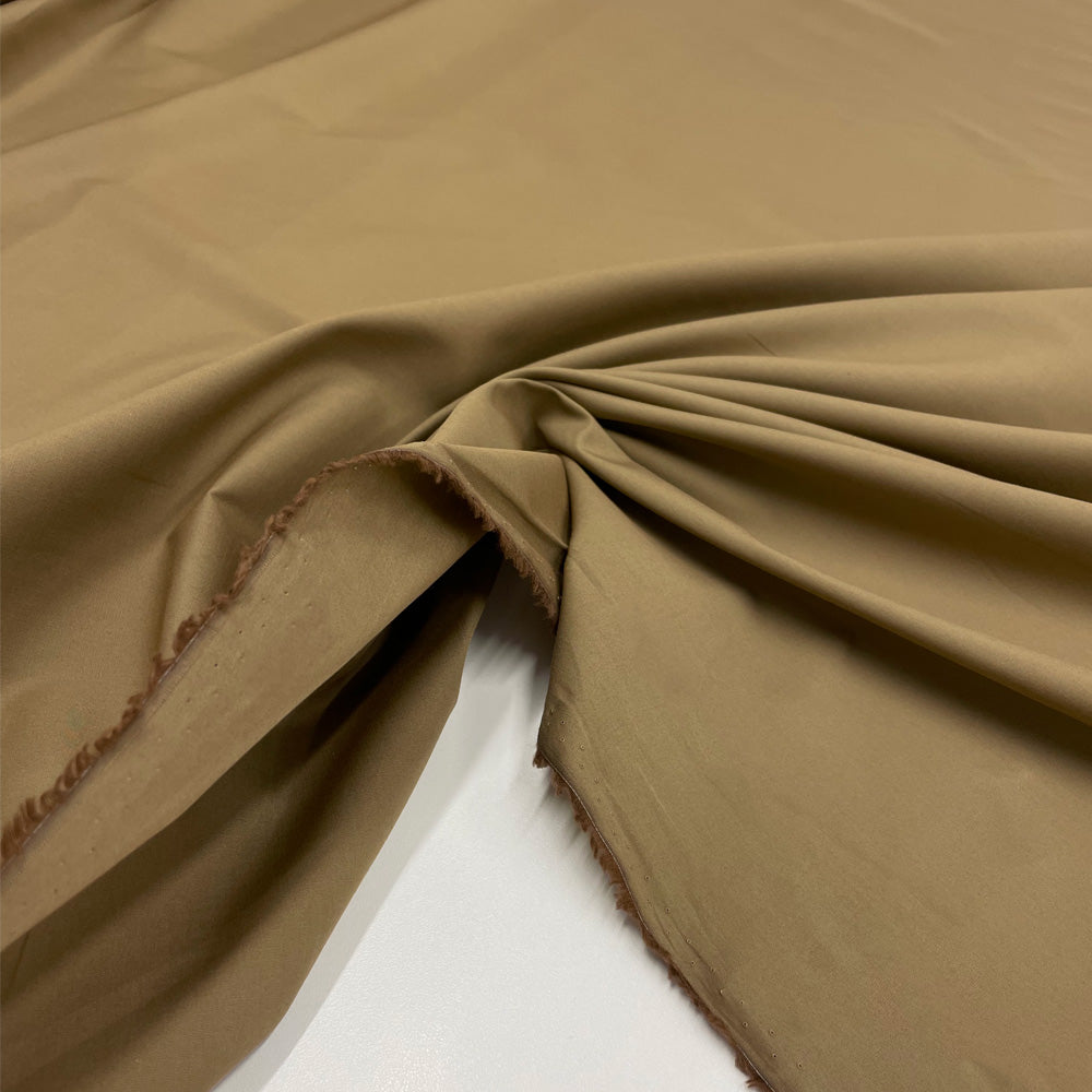 Tissu Popeline, Coton - Café, Mocha