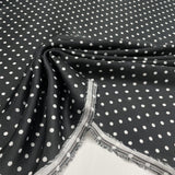 Charmeuse fabric, Silk - White pea, Odeon