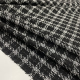 Tissu Tweed, Coton Viscose - Carreaux, Moderno