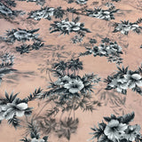 Tissu Voile, Coton et Soie - Floral, Tivion