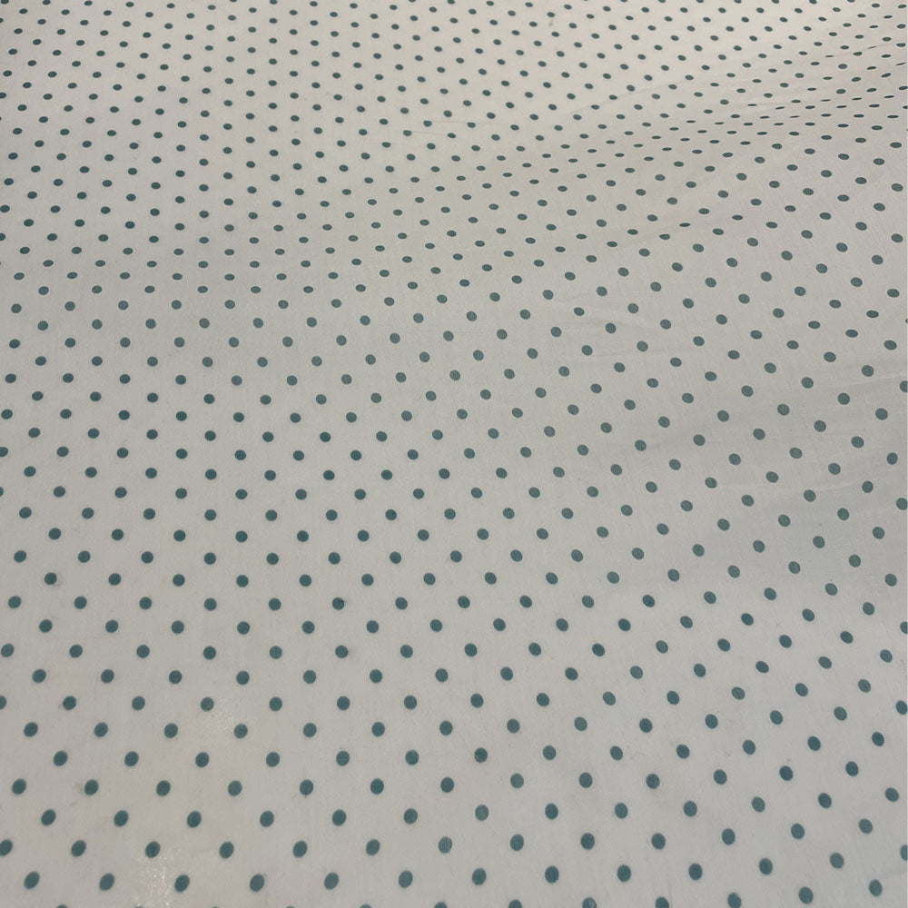 Tissu Voile, Coton et Soie - pois gris, Tivion