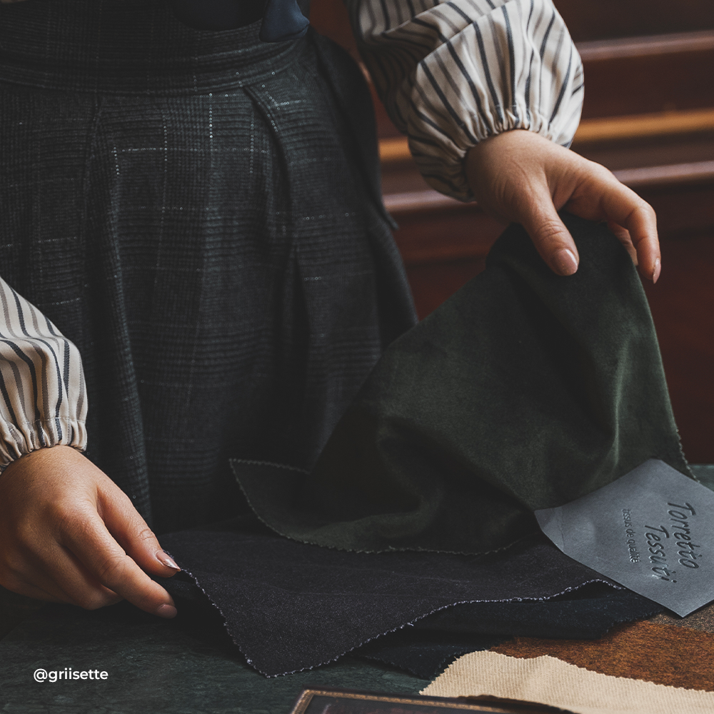 Palatine Velvet fabric, cotton - 3 colors, Bridgeford