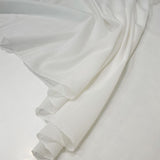 Tissu Voile, Coton et Soie - Blanc, Tivion
