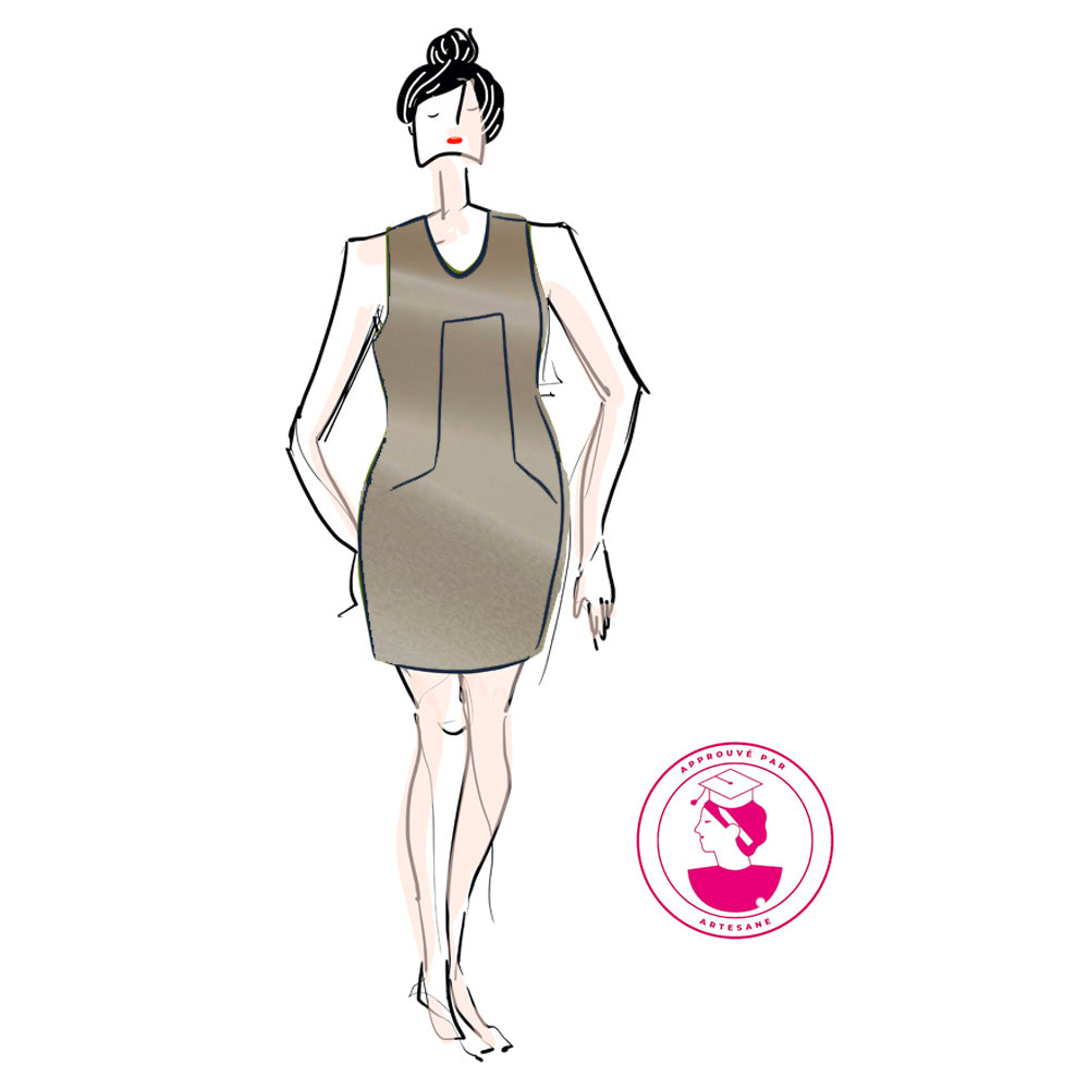 Kit Couture CAP Flou, Crêpe - Mars, Robe Catalina