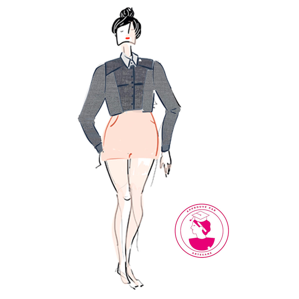 Kit Couture CAP Flou, Denim Léger - Décembre, Chemise Adelise