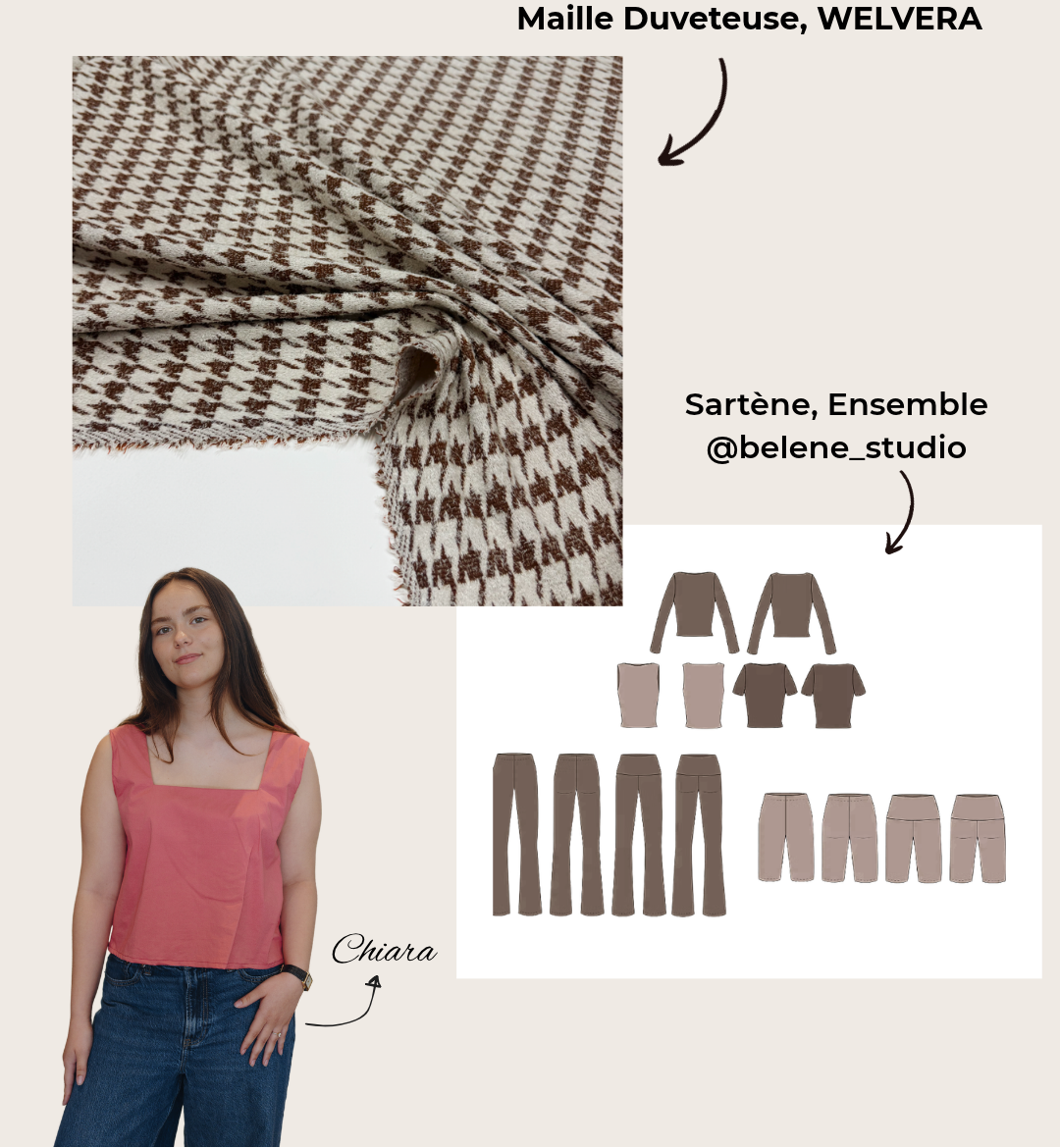 Tissu Maille Duveteuse Stretch - Welvero