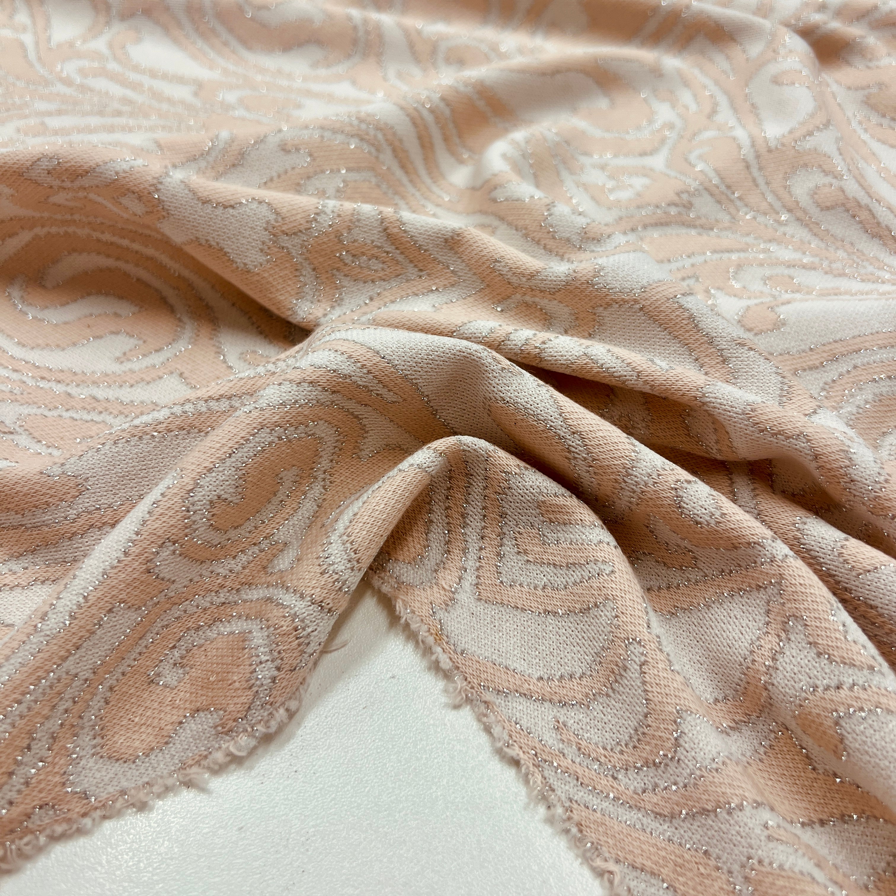Tissu Maille, Viscose - Cachemire Baroque Métallisé, Liran