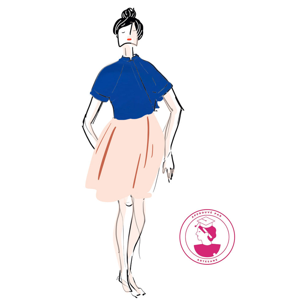 Kit Couture CAP Flou, Satin Viscose - Janvier, Top Ismerie