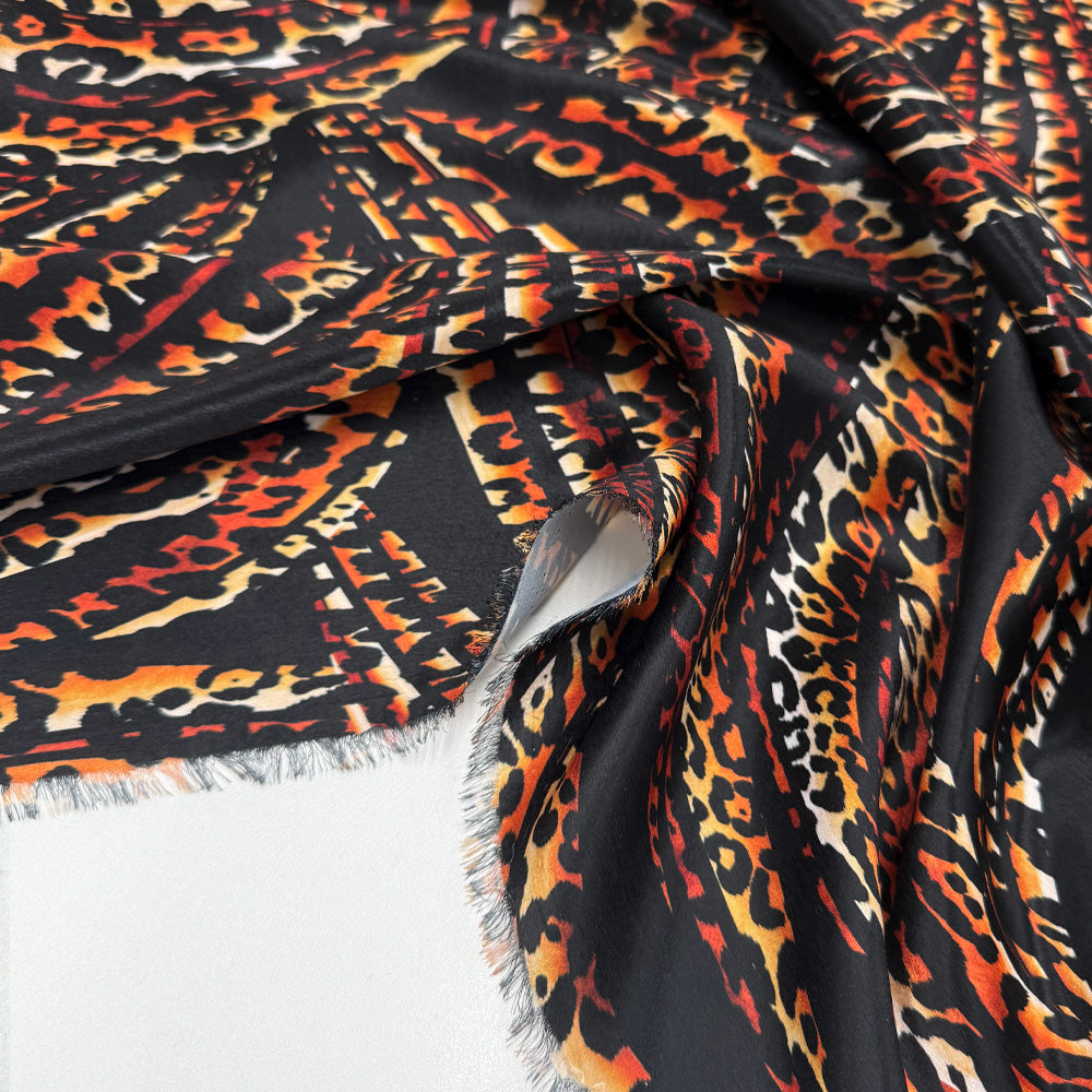 Tissu Satin, Polyester - Animalier, Speziata