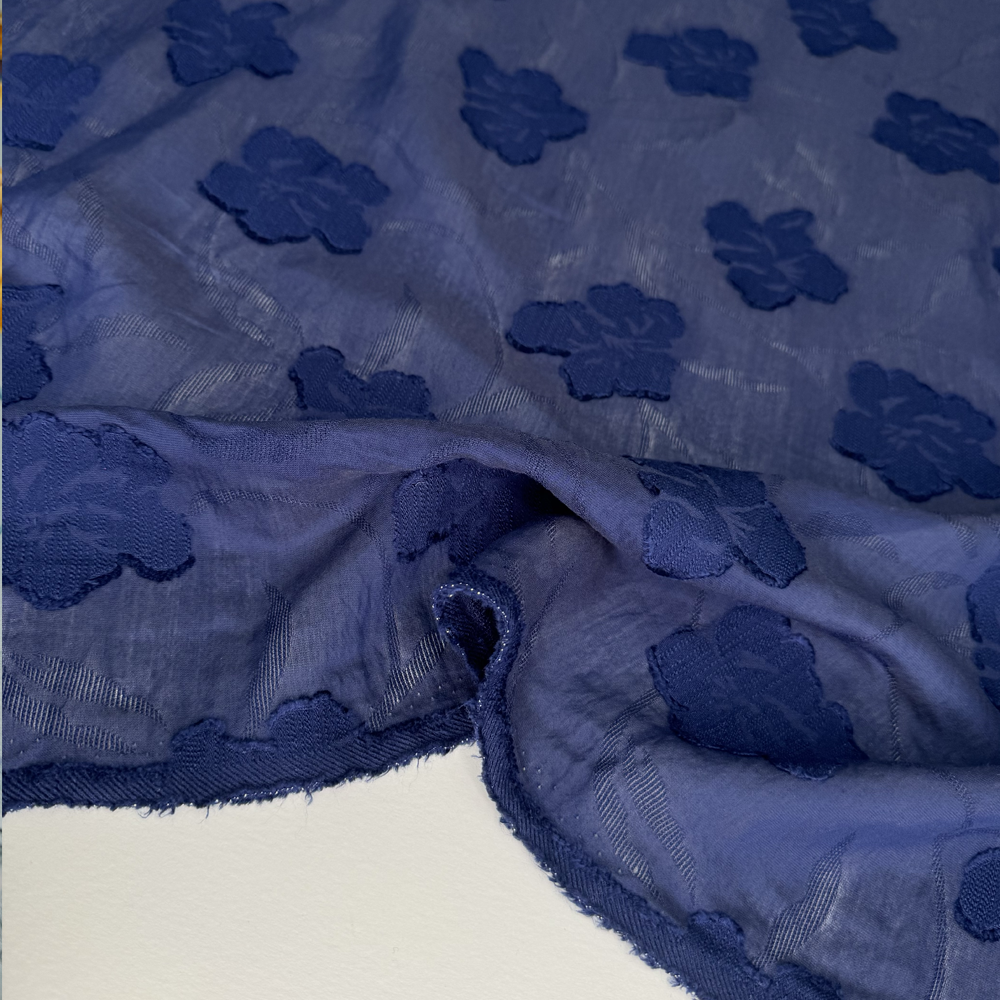 Tissu Brodé, Lancé Découpé Viscose - Floral, Ottilia