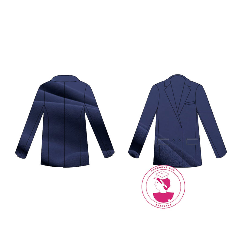 Kit Couture CAP Tailleur, Double Crêpe Viscose - Veste industrielle Greta