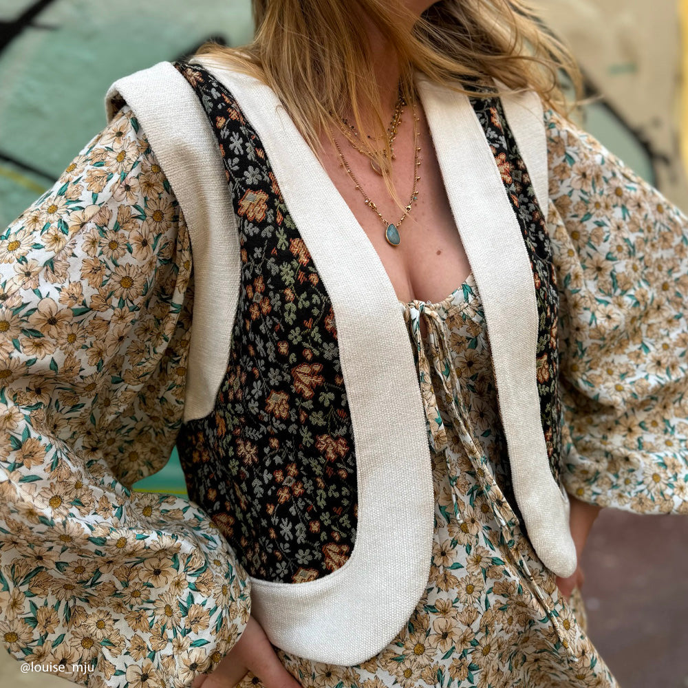 Tissu Velours Gratté, Coton - Alexa