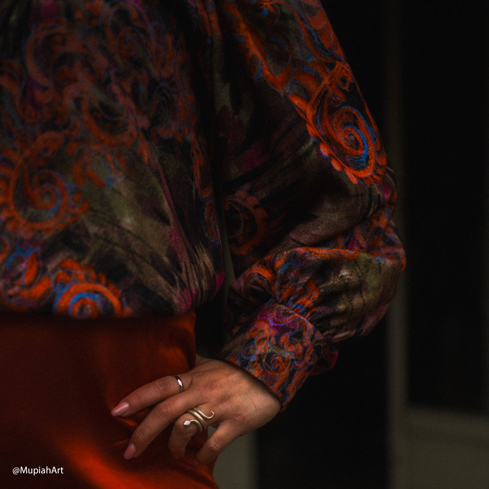 Tissu Viscose - Arancione