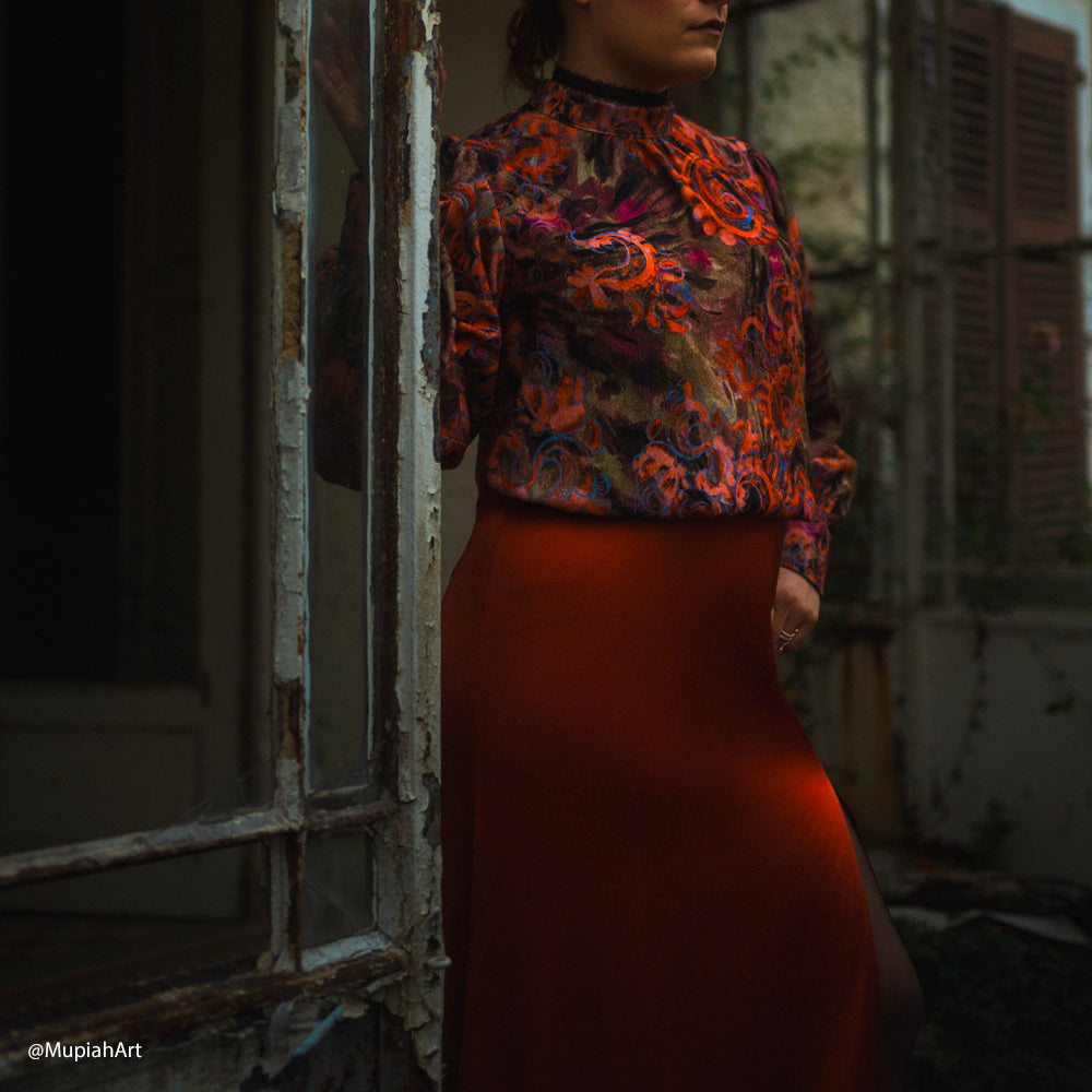 Tissu Satin Stretch, Rayonne Viscose - Betulla