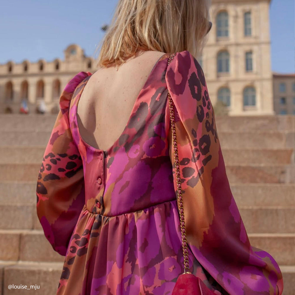 Tissu Satin, Polyester - Animalier, Brama