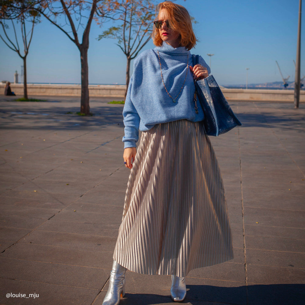 Tissu Plissé - Argent Divers col, Carpegna