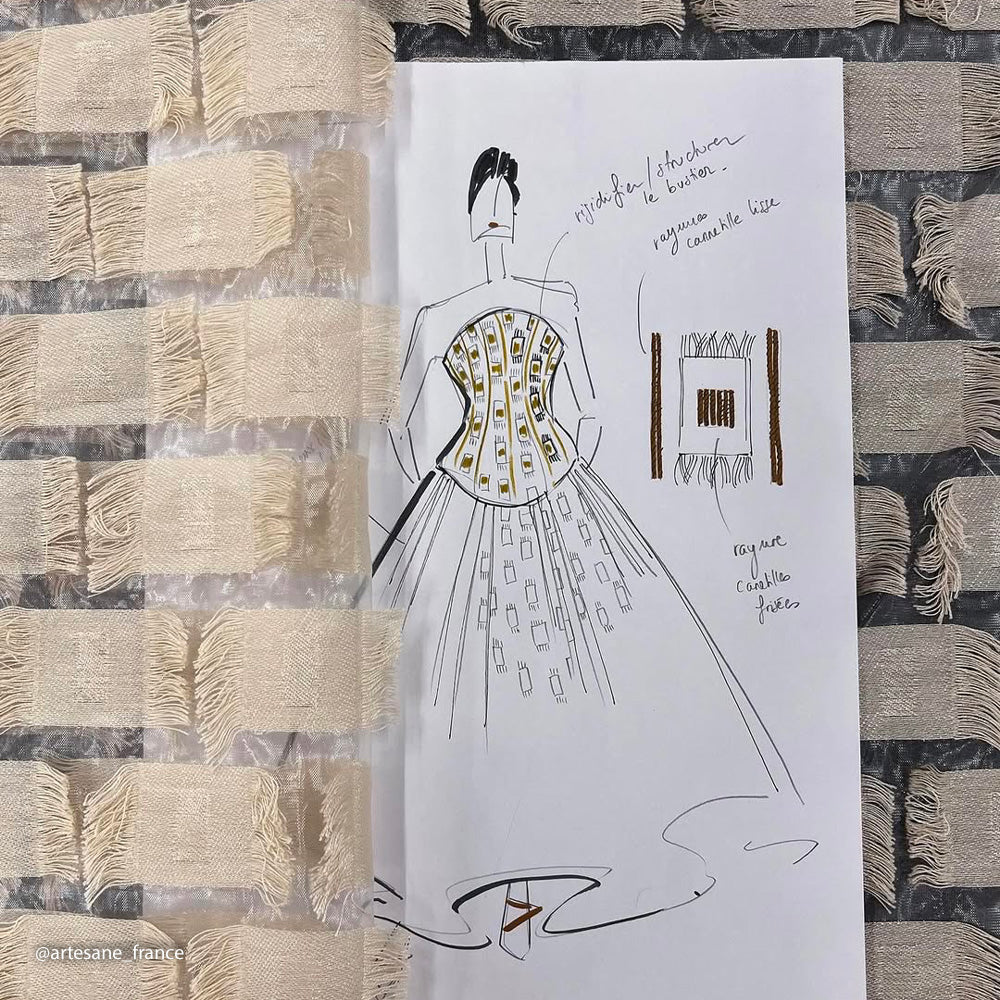 Tissu Organza, Rayonne Polyamide - Géométrique, Linaria